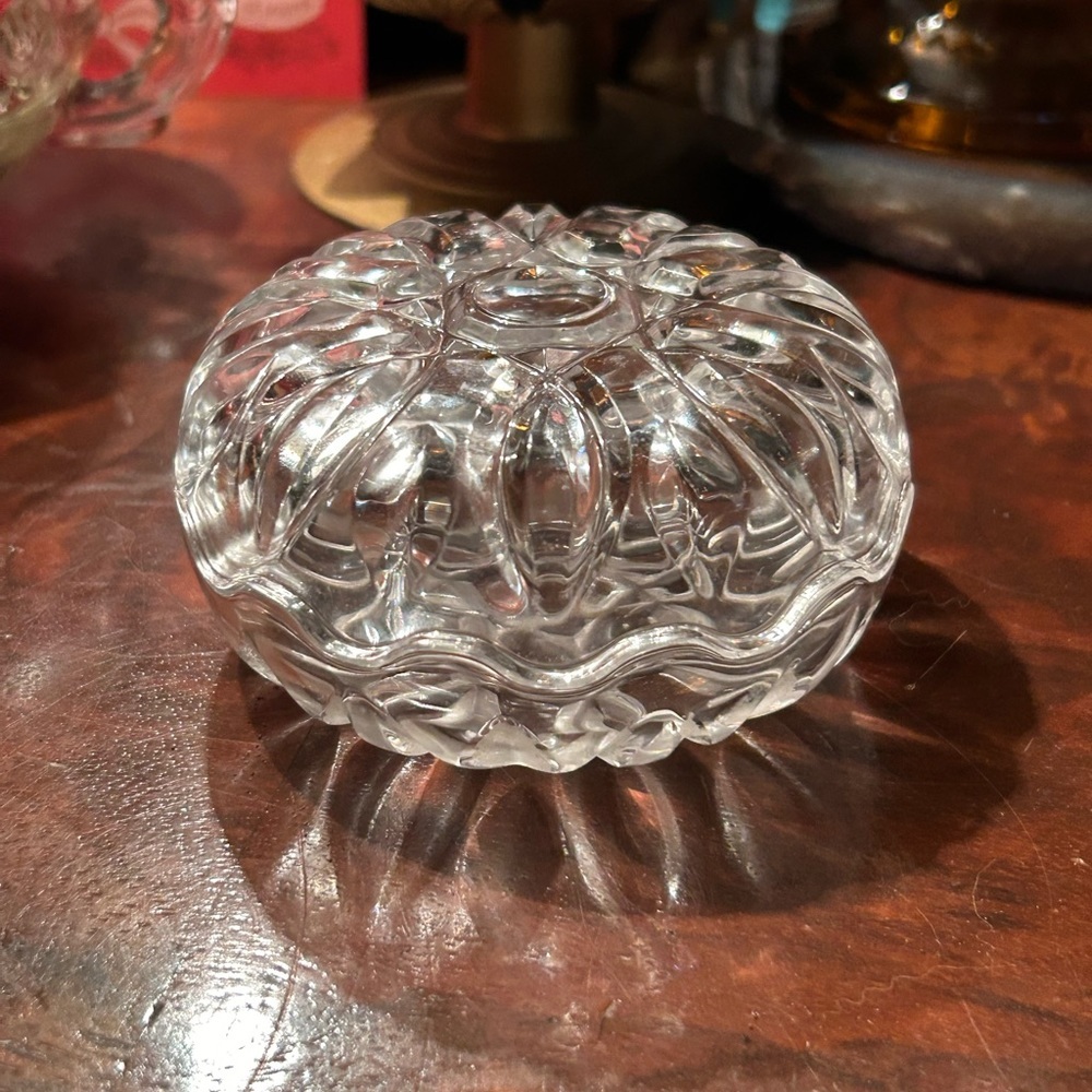 Vintage Crystal Trinket Dish